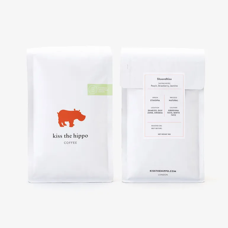 Bag of Shoondhisa coffee from Kiss the Hippo Coffee